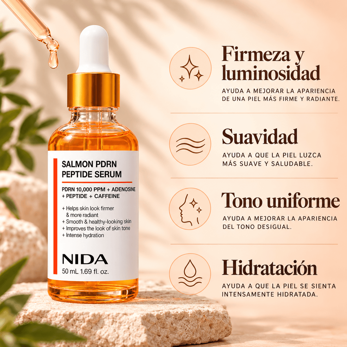 NIDA Sérum PDRN de Salmón + Péptidos 50 ml