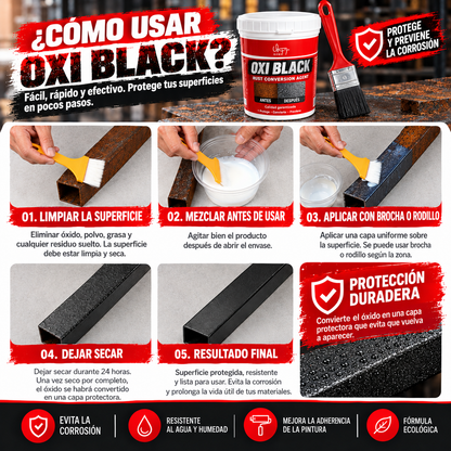 OxiBlack® 1KG - Convierte el Óxido en Pintura