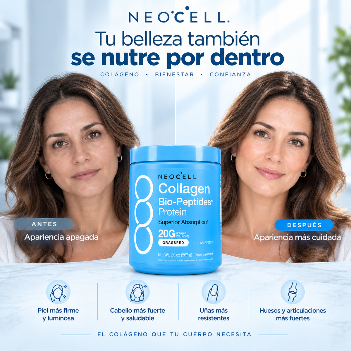 Neocell® - Colágeno Hidrolizado Bio-Péptidos Grassfed