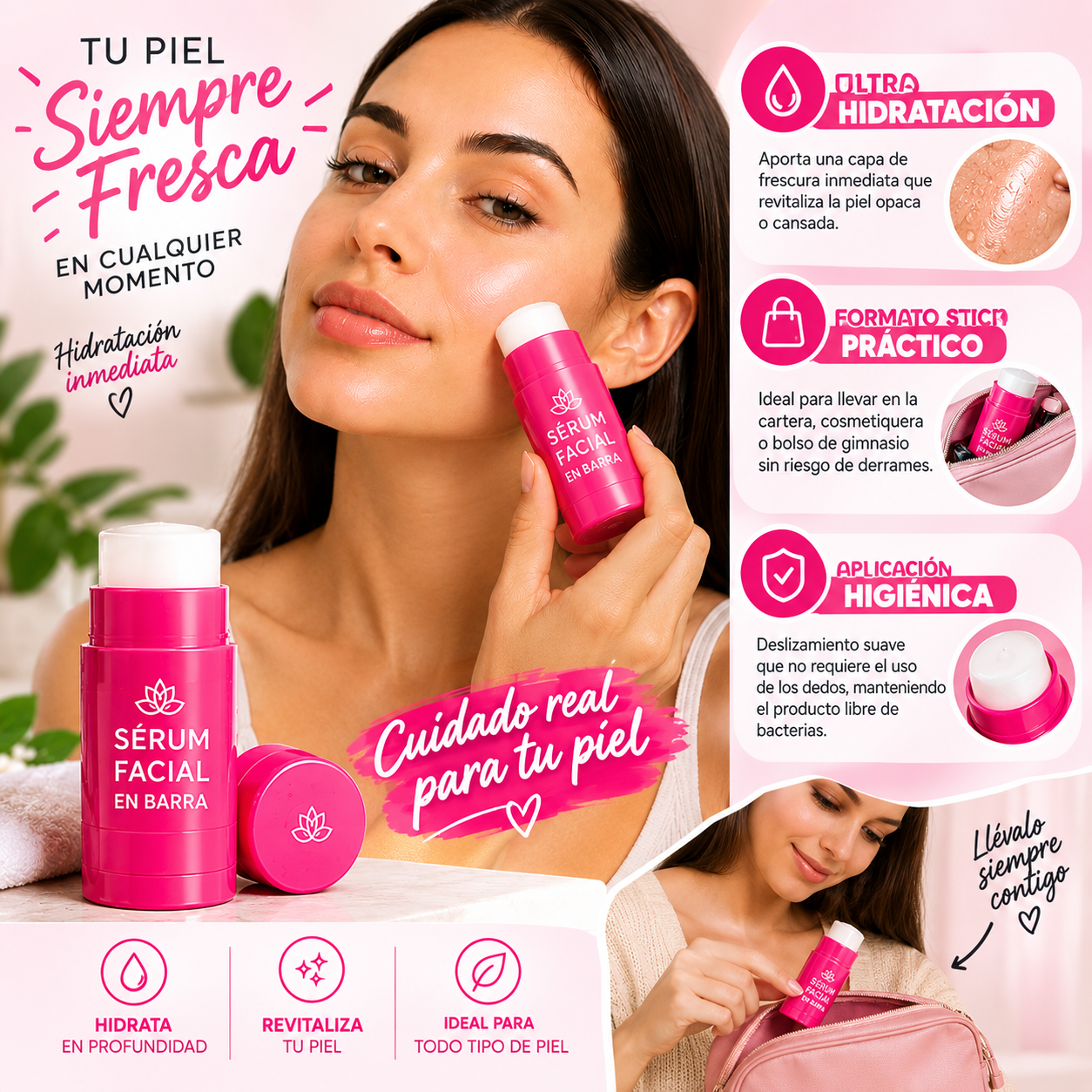 Pack 2 en 1 - Serum+ en Barra Hidratación Instantánea